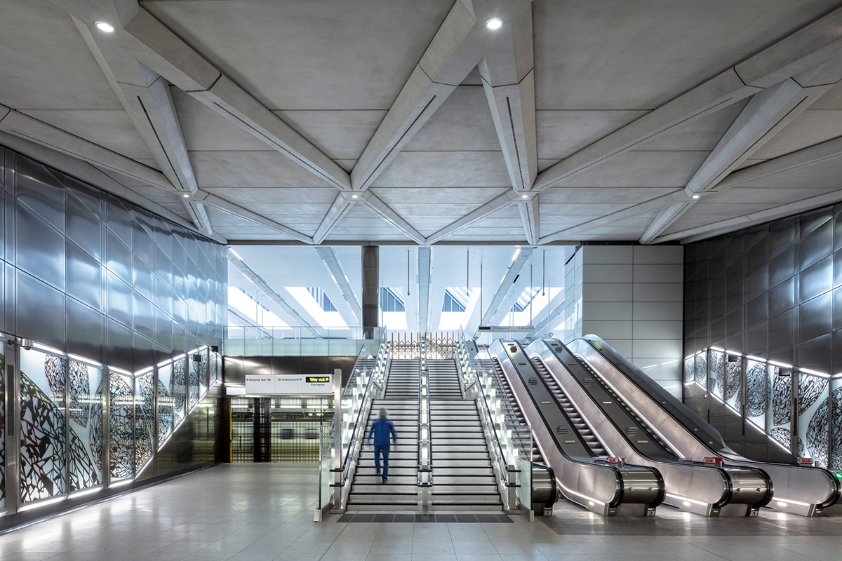 London underground station concourse