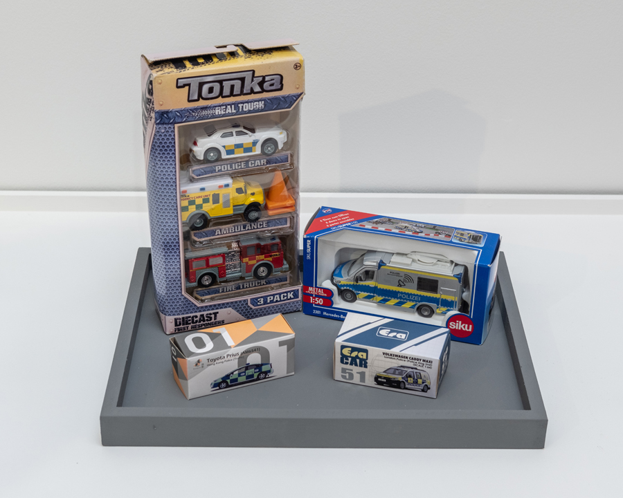 selection of die cast emergency vehicles in original boxes