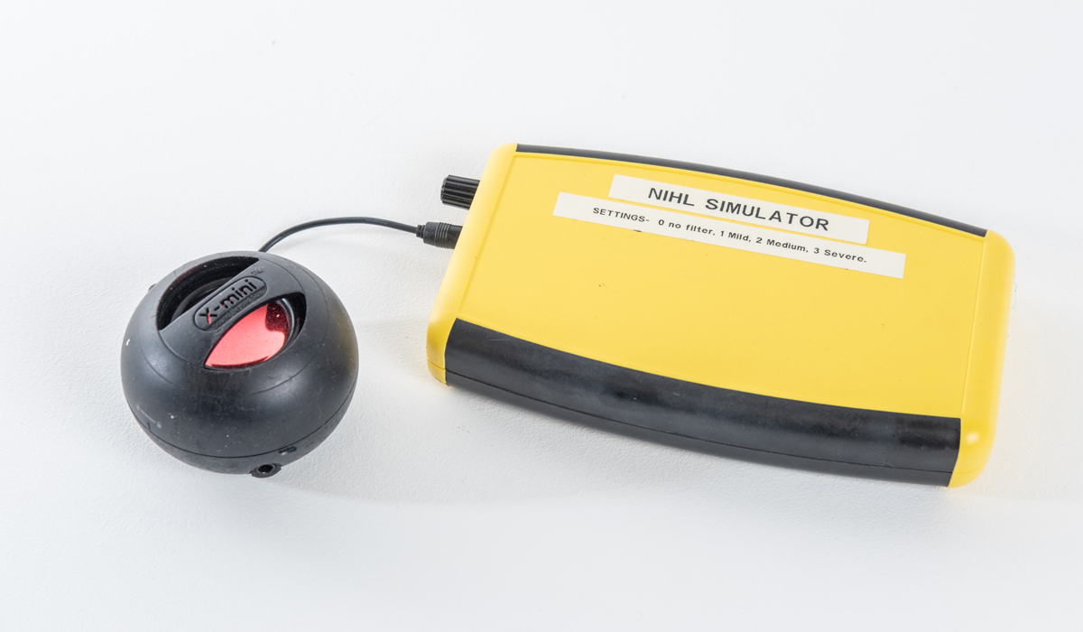 Hearing loss simulator unit