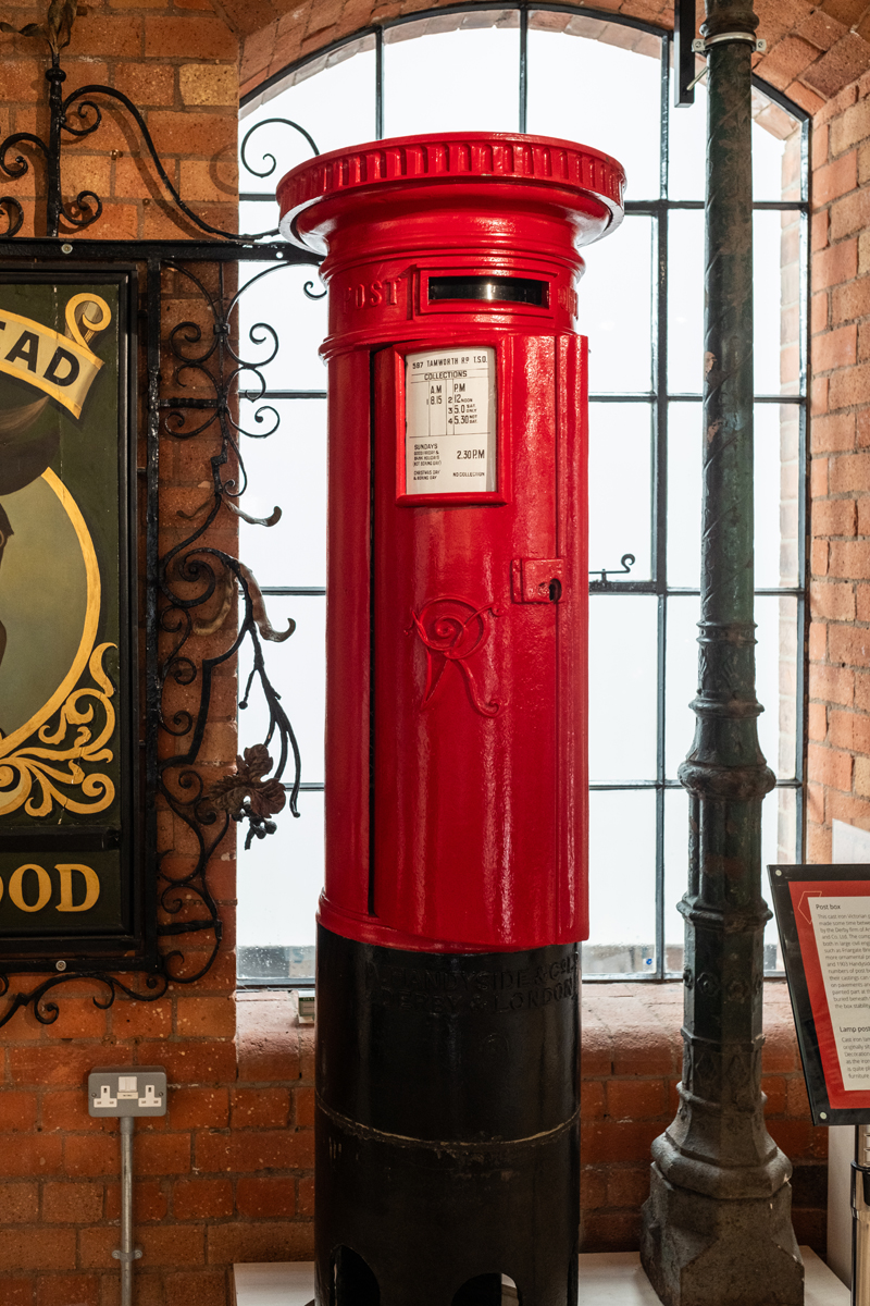 Red post box