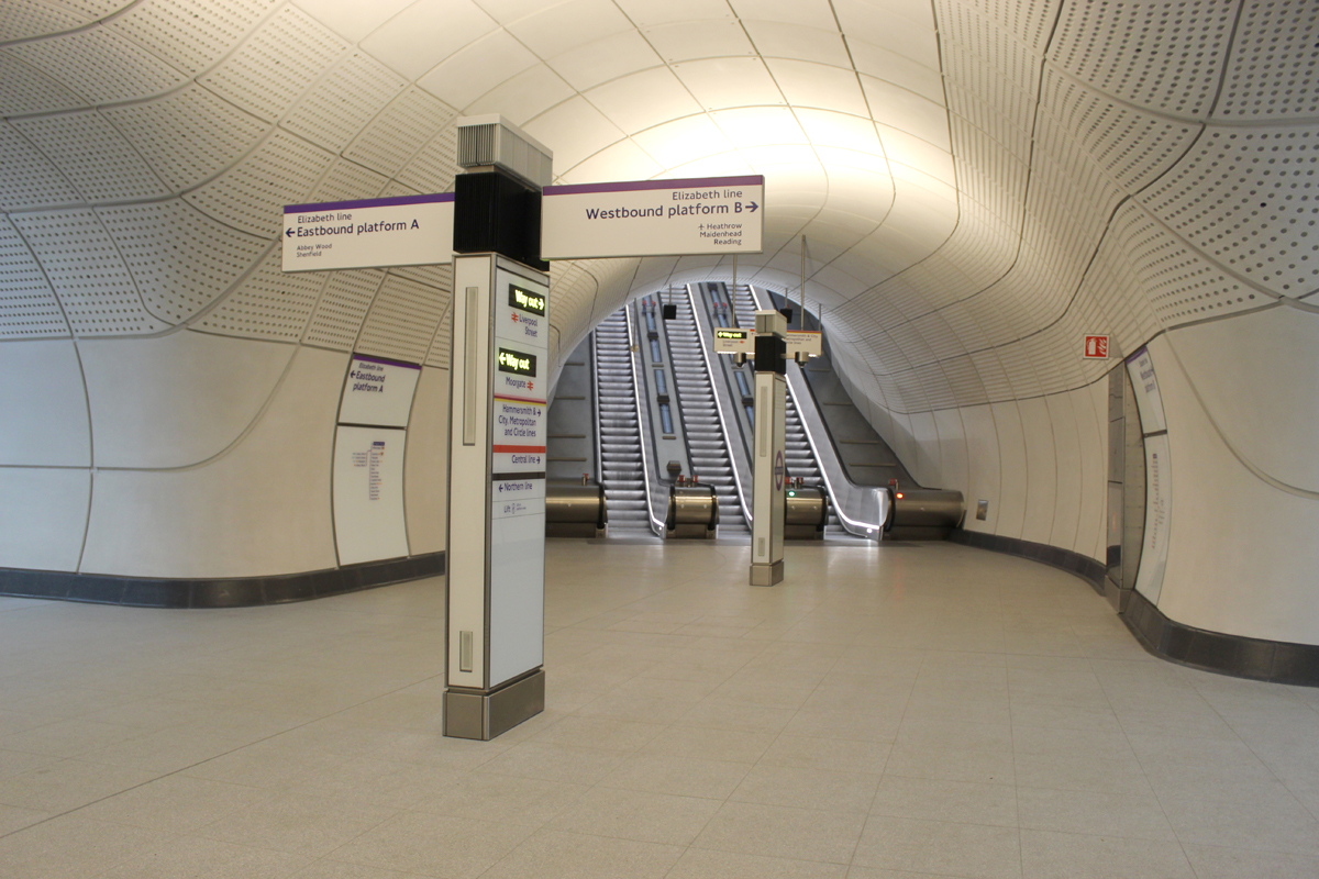 underground station escalators